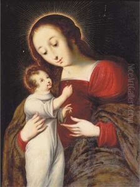 The Virgin And Child Oil Painting by Ambrosius Benson