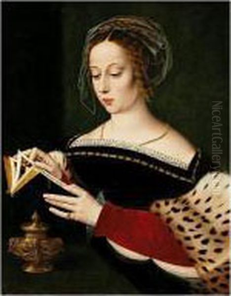 The Magdalene Reading Oil Painting by Ambrosius Benson