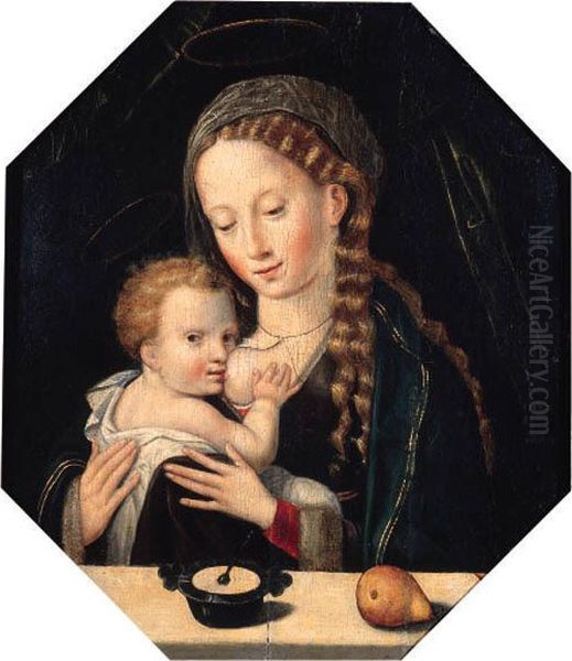 The Madonna And Child Oil Painting by Ambrosius Benson