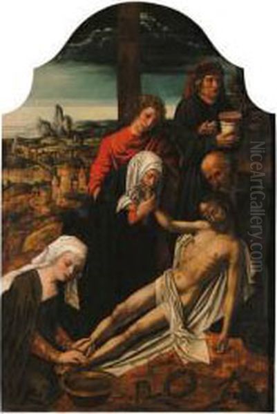 The Deposition Oil Painting by Ambrosius Benson