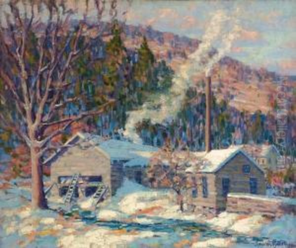 ''the Old Saw Mill'' by John William Bentley