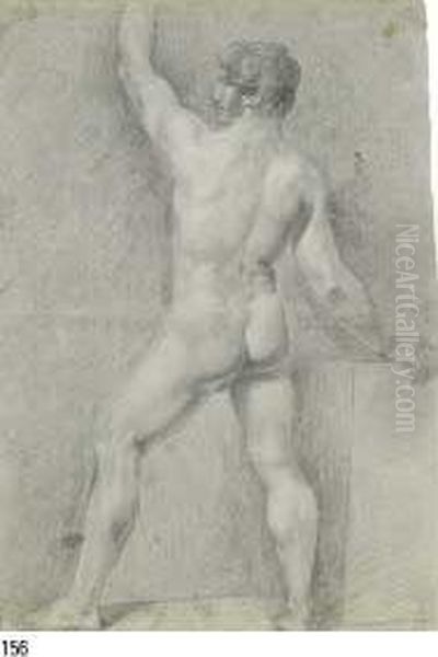 Studio Di Nudo, Al Verso Scena Storica Oil Painting by Pietro Benvenuti