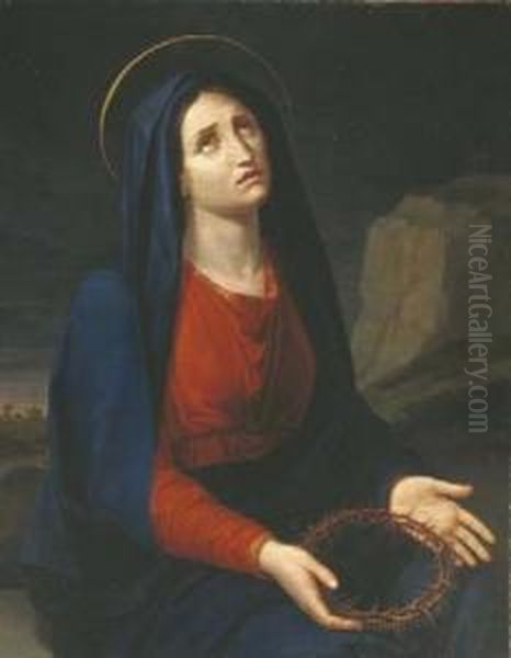 La Vergine Addolorata Oil Painting by Pietro Benvenuti