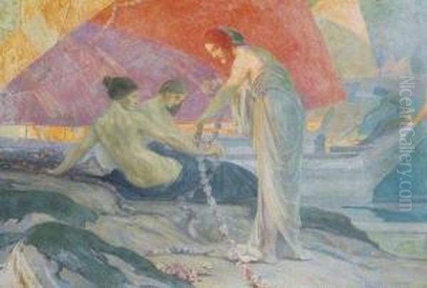 Scene Mythologique by Emile Berchmans