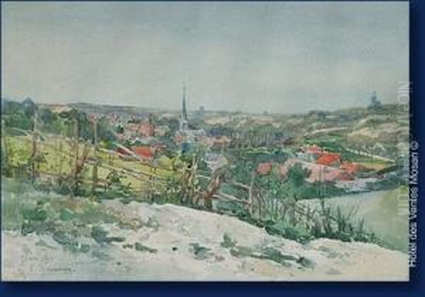 Vue De Glons Oil Painting by Emile Berchmans