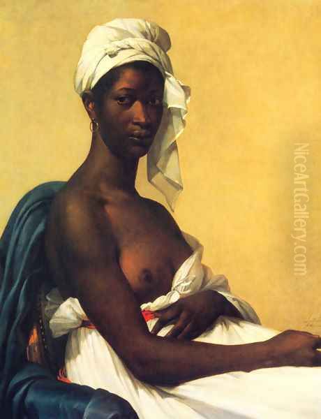 Portrait of a Negress 1800 Oil Painting by Marie-Guillemine Benoist