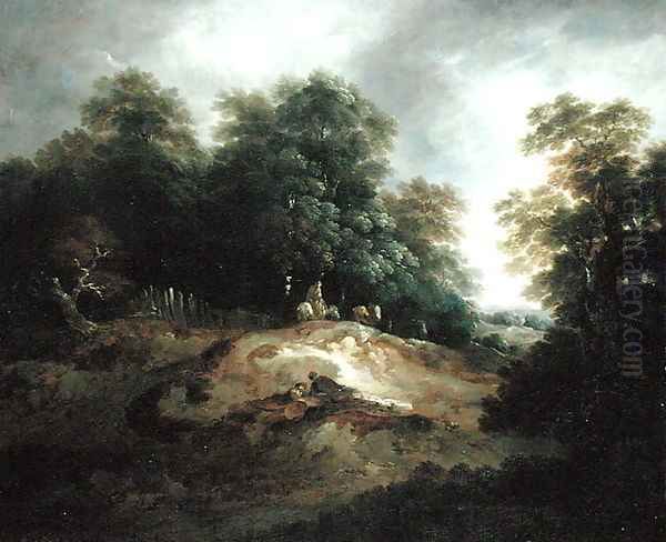 The Edge of the Common Oil Painting by Thomas Barker of Bath