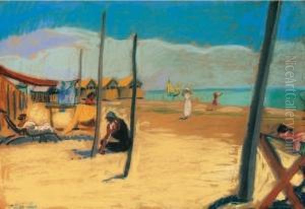 Lido Oil Painting by Robert Bereny