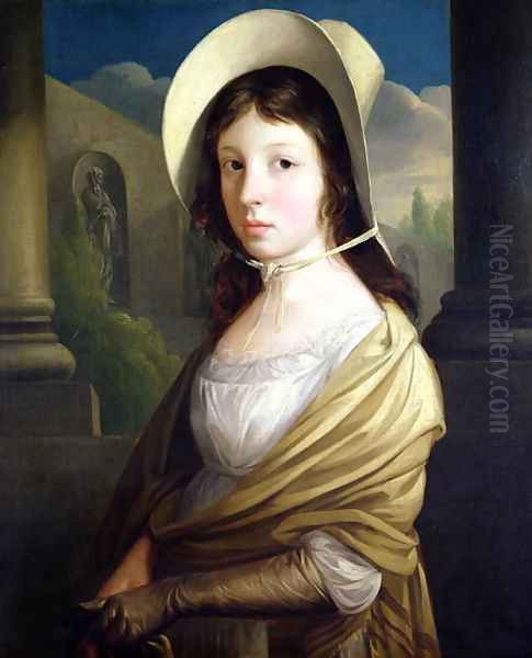 Priscilla Jones, wife of the artist Oil Painting by Thomas Barker of Bath