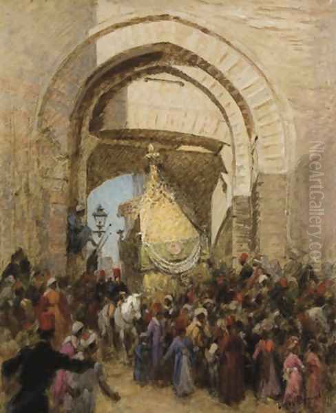 The return of Mahmal Oil Painting by Louis Beroud