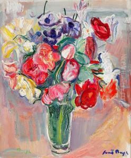 Blomsterstilleben Oil Painting by Svante Bergh