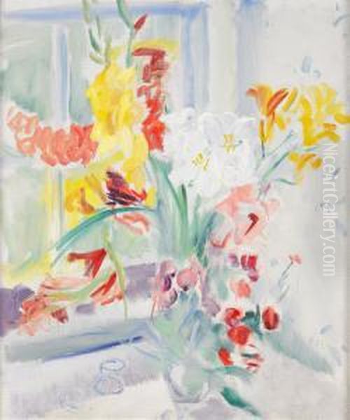 Blommor Oil Painting by Svante Bergh