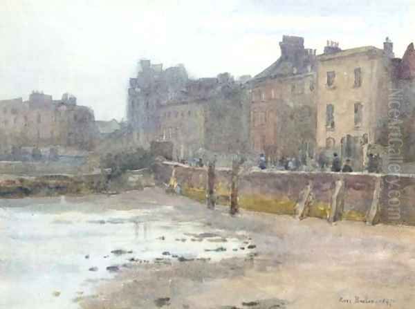 Old Chelsea Wall, London Oil Painting by Rose Barton