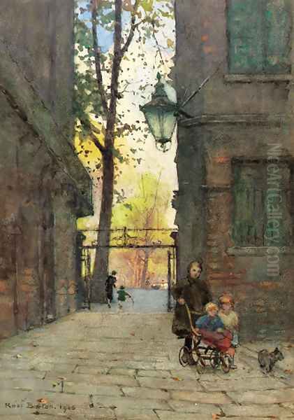 Parks Place, Knightsbridge, London Oil Painting by Rose Barton