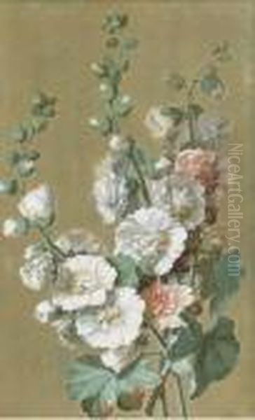 Un Bouquet D'alcees Oil Painting by Antoine Berjon