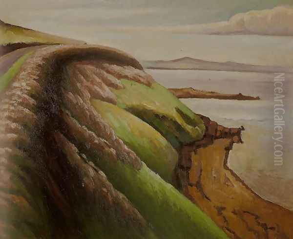 Coast Road Oil Painting by Dorrit Black