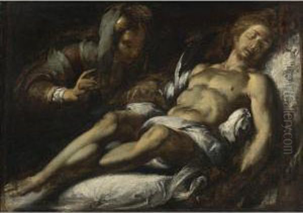 Pieta Oil Painting by Bernardo Strozzi