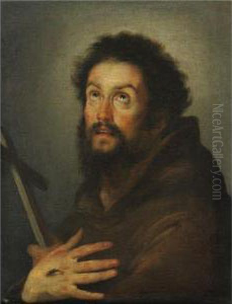 San Francesco In Estasi Oil Painting by Bernardo Strozzi