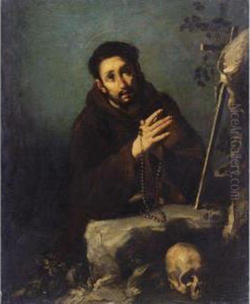 San Francesco Oil Painting by Bernardo Strozzi