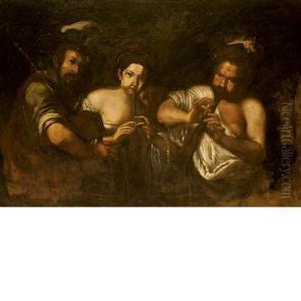 I Pifferai Oil Painting by Bernardo Strozzi