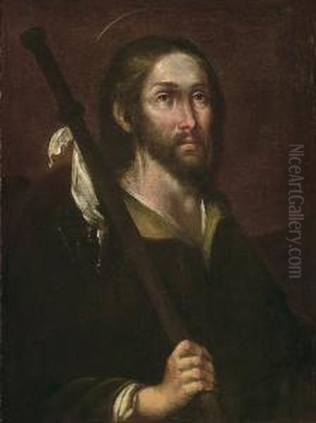 Giovane Santo (san Giacomo Maggiore) Oil Painting by Bernardo Strozzi