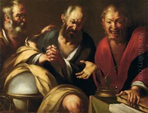 La Disputa Tra Sapienti Oil Painting by Bernardo Strozzi