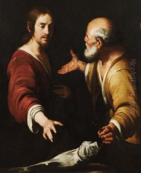 La Chiamata Di San Pietro Oil Painting by Bernardo Strozzi