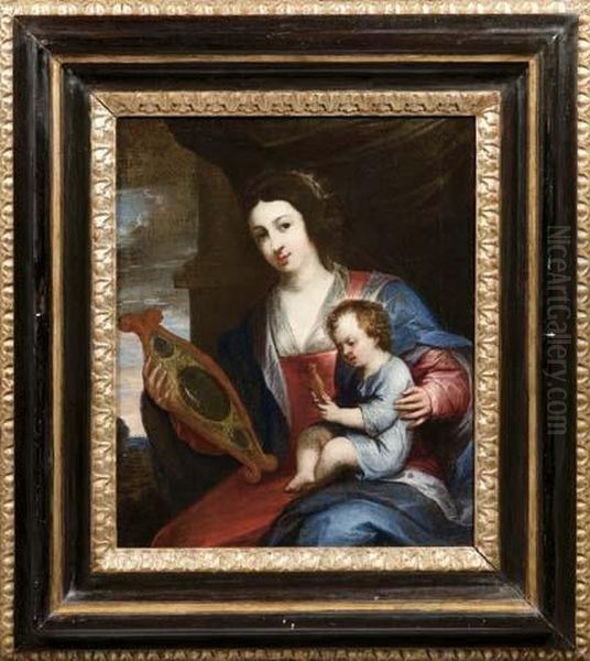 Madonna Con Il Bambino Oil Painting by Bernardo Strozzi