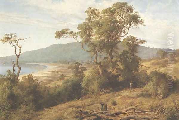 Mount Martha, from Dromana's Hill Oil Painting by Louis Buvelot