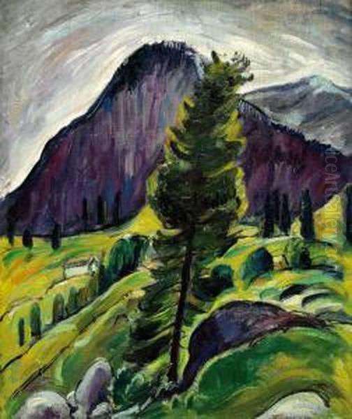 Berglandschaft Oil Painting by Siegfried Berndt