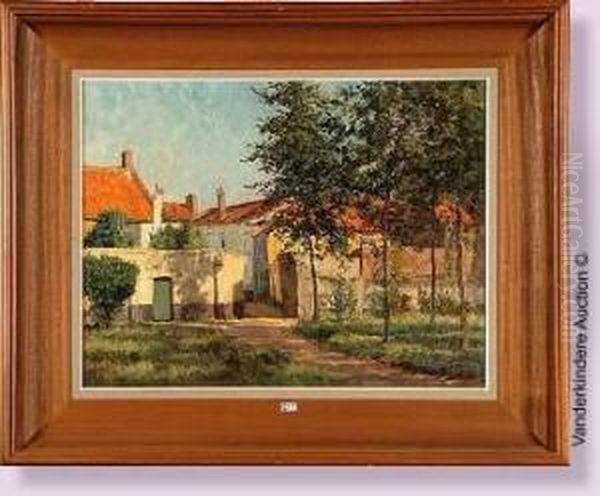 Coin De Beguinage Oil Painting by Georges, Geo Bernier