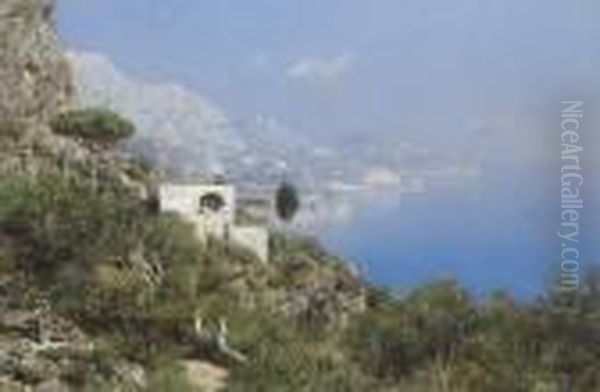 A View Of Capri Oil Painting by Edmund Berninger