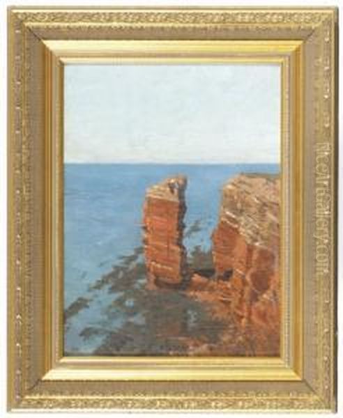 Helgoland Oil Painting by Edmund Berninger