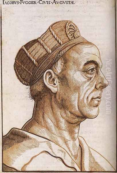 Portrait of Jacob Fugger 1510-12 Oil Painting by Hans Burgkmair the elder