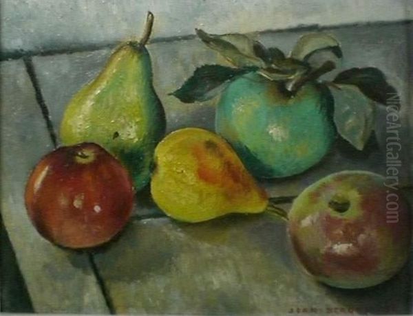 Nature Morte Aux Fruits Oil Painting by Jean Berque