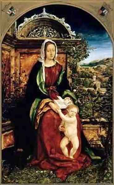 The Virgin and Child Oil Painting by Hans Burgkmair the elder