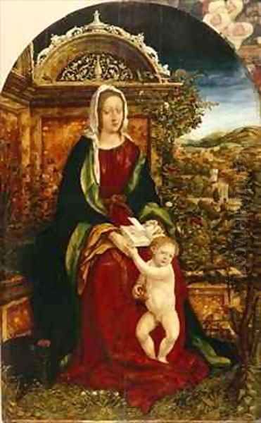 Madonna and Child Oil Painting by Hans Burgkmair the elder