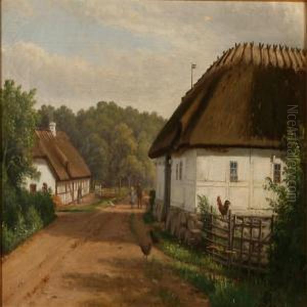 Fra Taasinge Oil Painting by Christian Berthelsen