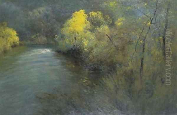 The River Oil Painting by Penleigh Boyd