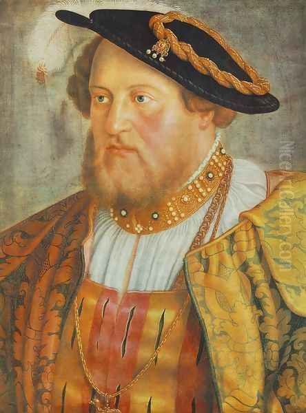 Portrait of Ottheinrich, Prince of Pfalz 1535 Oil Painting by Barthel Beham