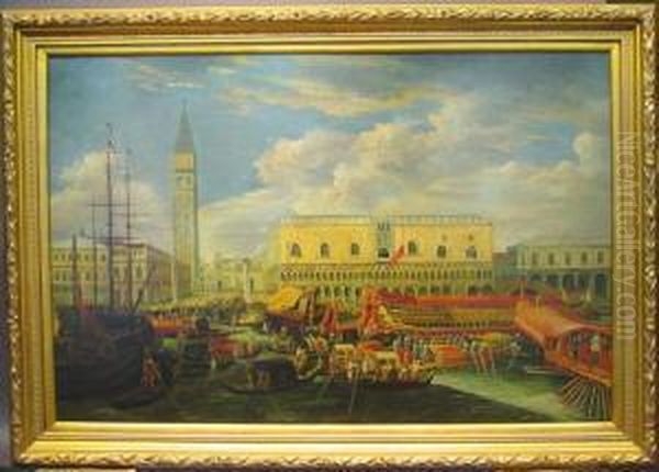 Ducal Palace, Venice Oil Painting by Nicolas Bertin