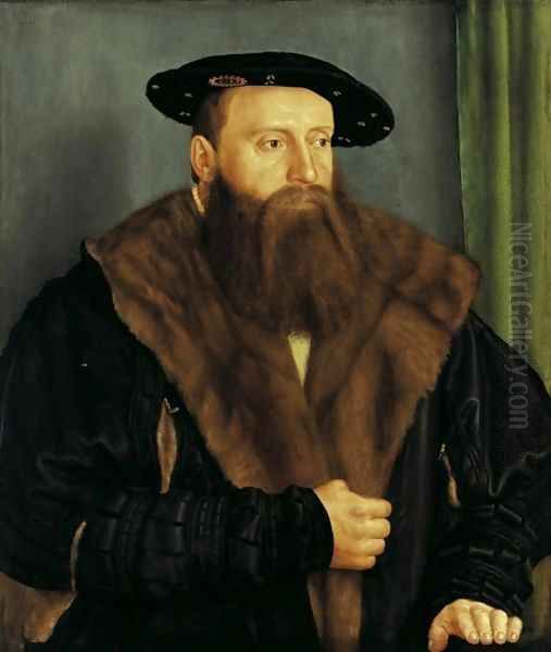 Portrait of Duke Ludwig X of Bavaria 1531 Oil Painting by Barthel Beham