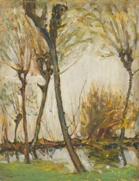 Nel Bosco Oil Painting by Mario Bertola