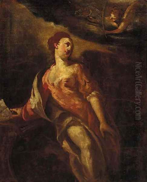 Saint Cecilia by Giuseppe Bazzani