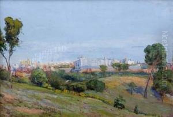 Vista Del Palacio Real Oil Painting by Aureliano de Beruete y Moret