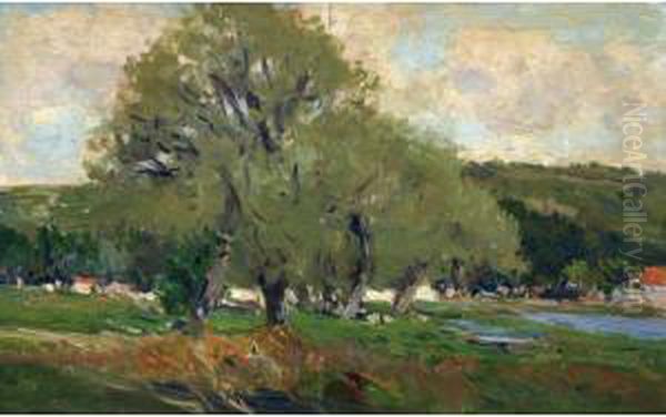 Paisaje (landscape) Oil Painting by Aureliano de Beruete y Moret