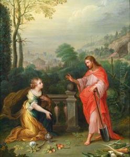 Noli Me Tangere Oil Painting by Balthasar Beschey