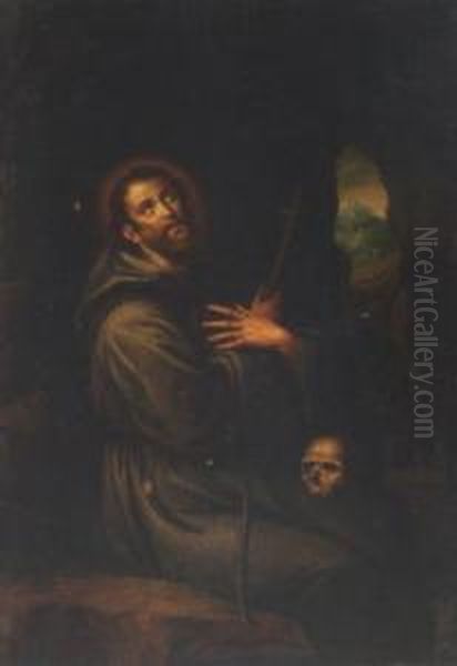 Saint Francis by Balthasar Beschey