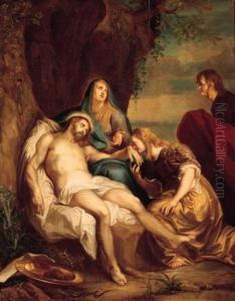 The Lamentation Oil Painting by Balthasar Beschey