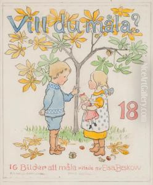 Vill Du Mala Oil Painting by Elsa Beskow